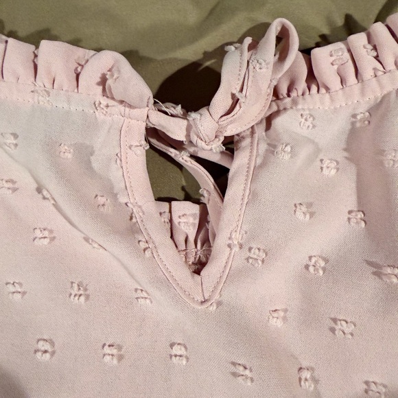SHEIN Light Pink Smocked Blouse - Picture 5 of 5